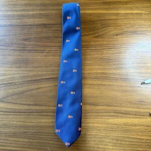Vintage Illinois Necktie Tie Fighting Illini Blue Pintail Mens College Navy